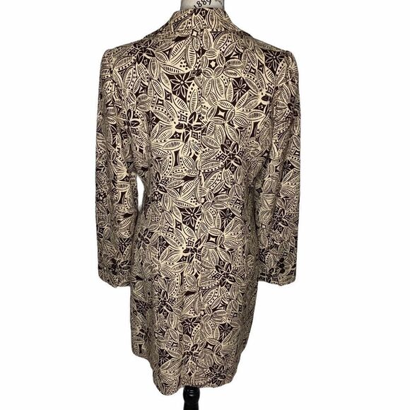 Women's Patterned Coat - Picture 4 of 13